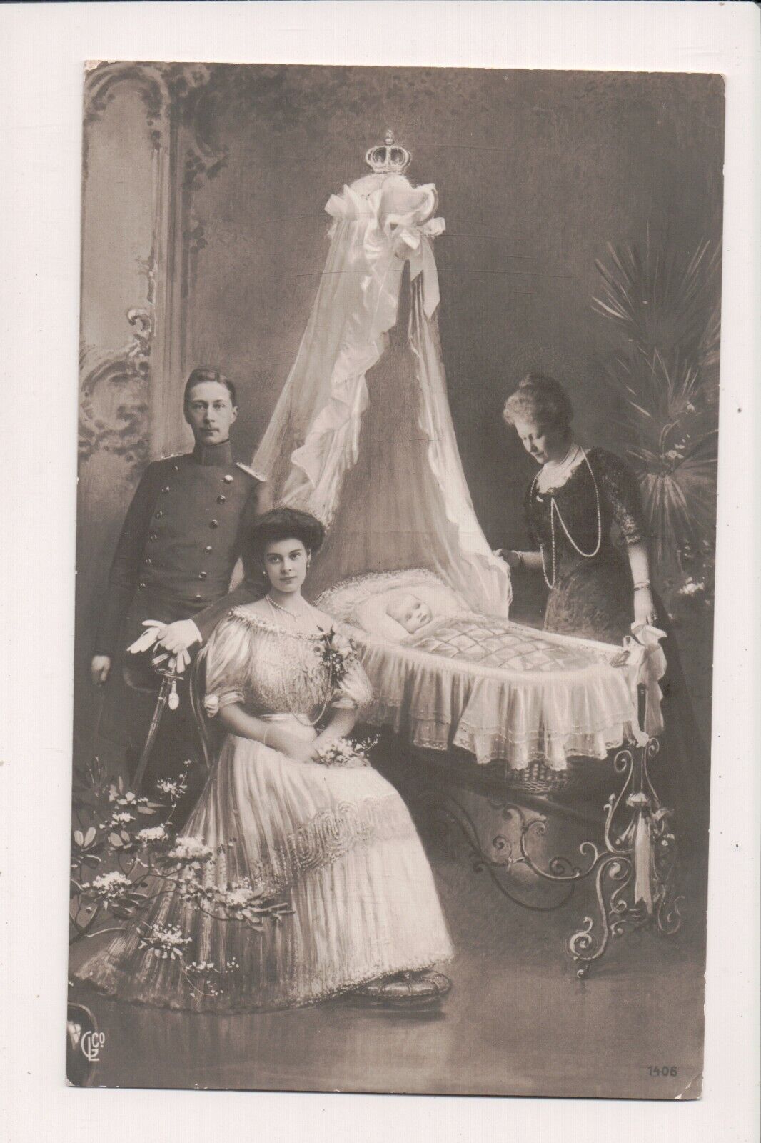 Vintage Postcard Empress Augusta Victoria of Germany Queen of Prussia & Family