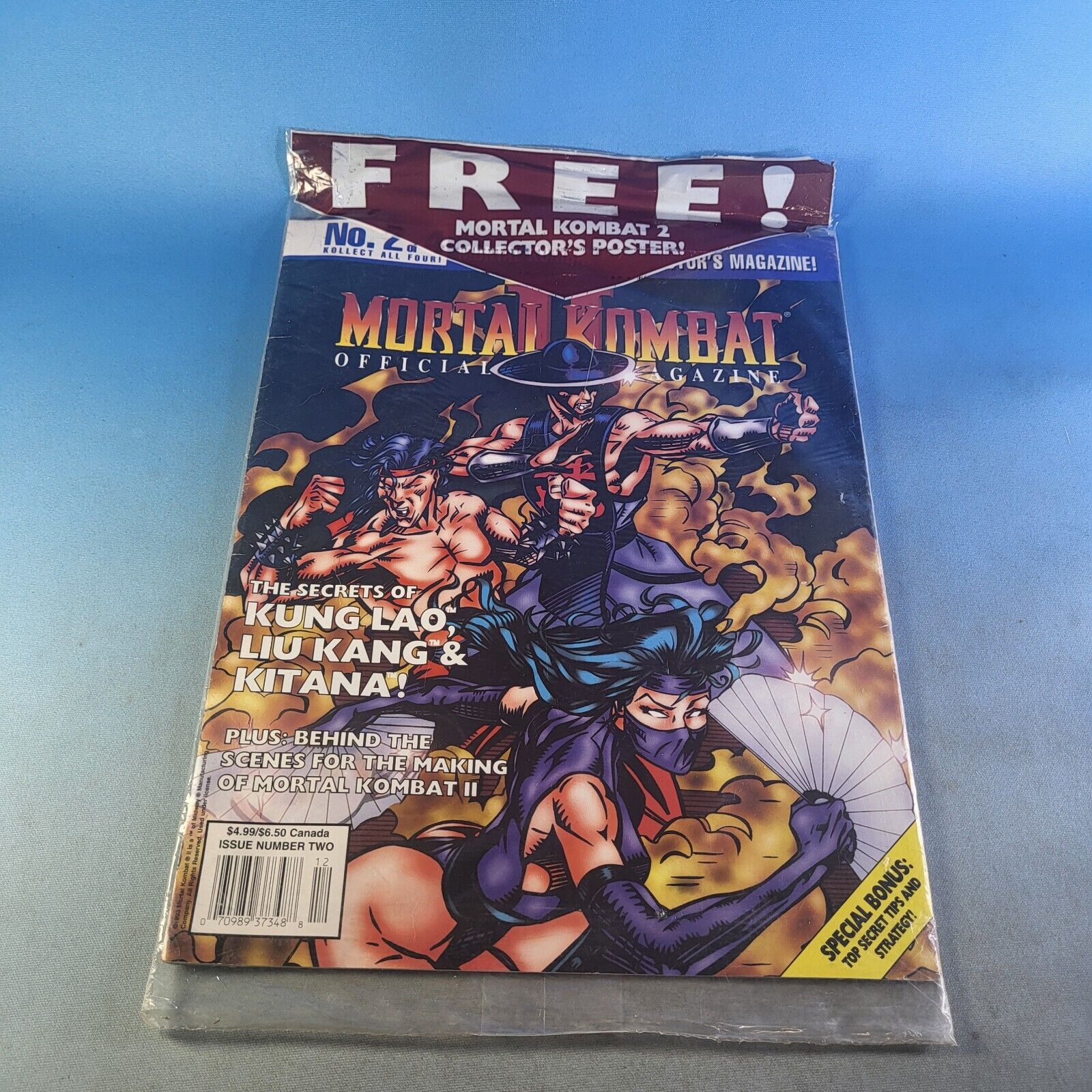Mortal Kombat II Official Magazine #2, Factory Sealed (Midway) 