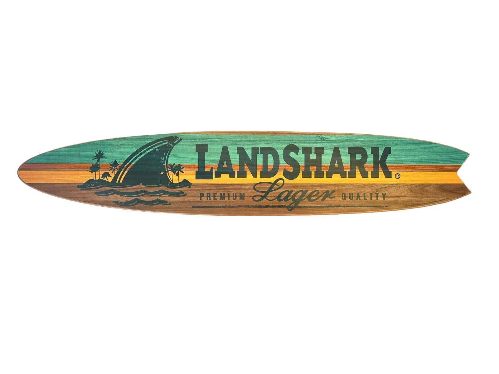 New Landshark Lager Surfboard ~ Wall Decor ~ 6ft ~ New In Box 🦈☀️ Jimmy Buffett