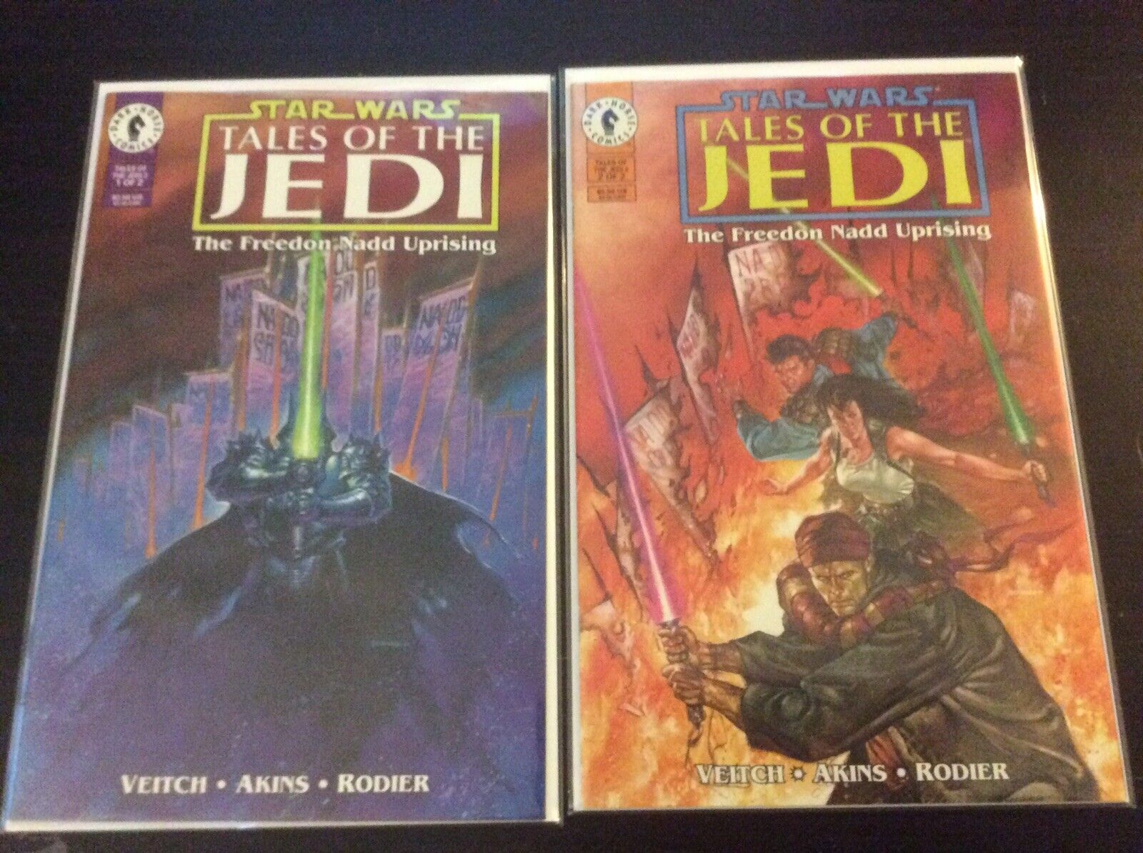 Star Wars Tales of The Jedi Freedom Nadd Uprising 1 & 2 Set ; Dark Horse Comics