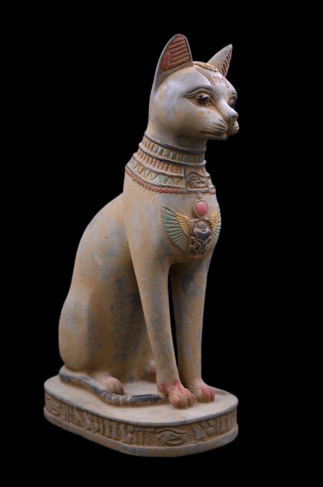 RARE ANTIQUE ANCIENT EGYPTIAN Statue Large Goddess Bastet Bast Cat