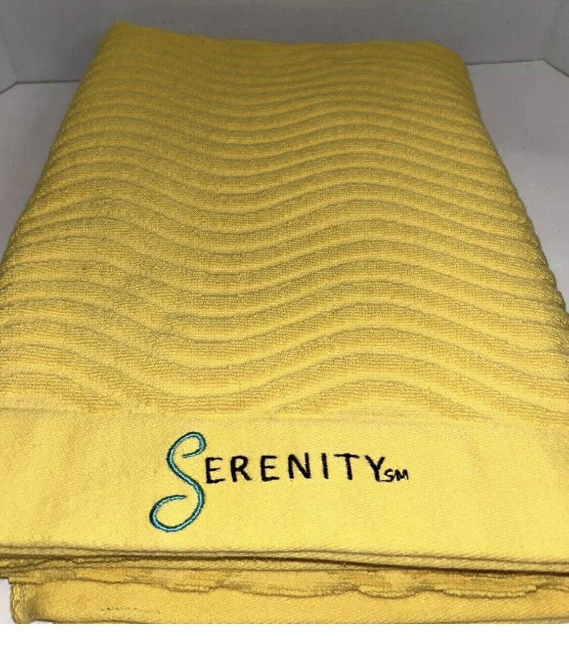 CARNIVAL CRUISE SHIP - RARE Yellow Towel with Serenity Logo 64\