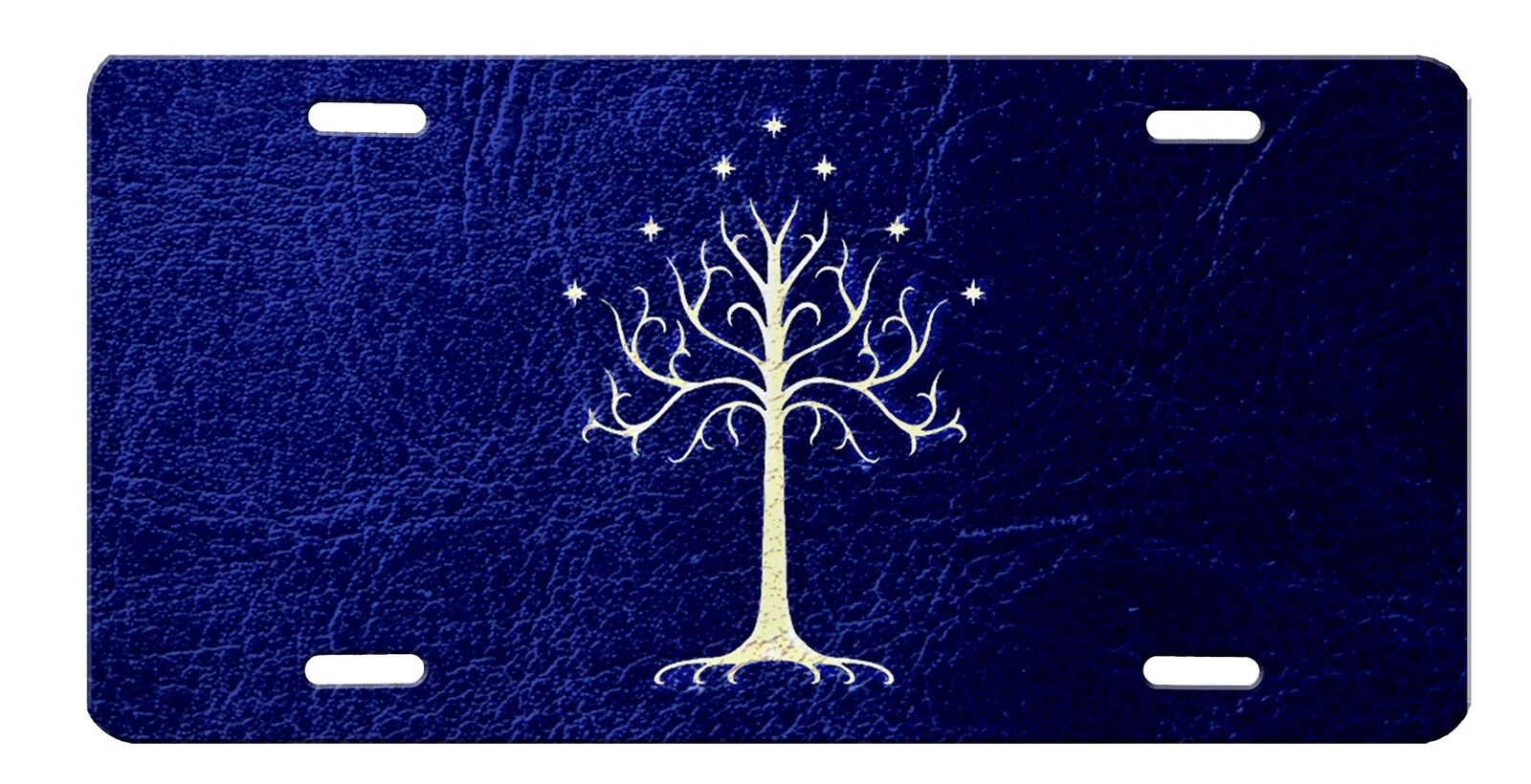 Tree of Gondor Purple Background High Gloss License Plate