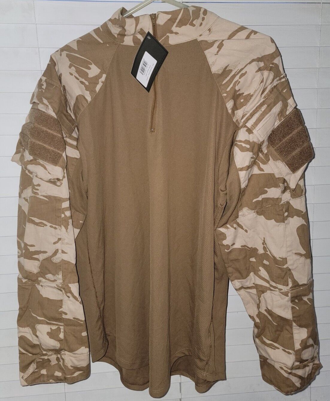 British DPM Desert Combat Quarter Zip Shirt (Size Large)