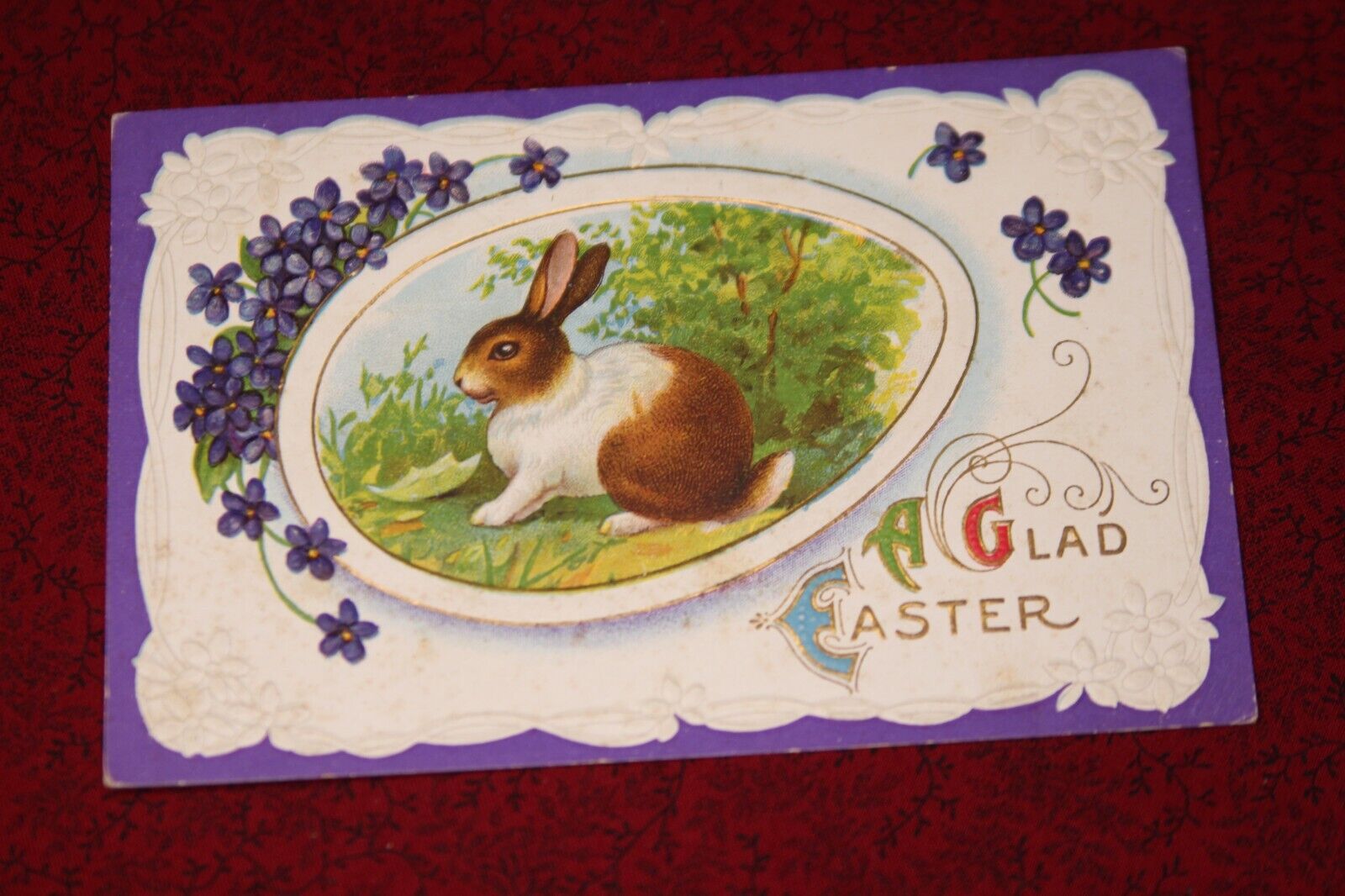 A Glad Easter Postcard - Rabbit (E1)