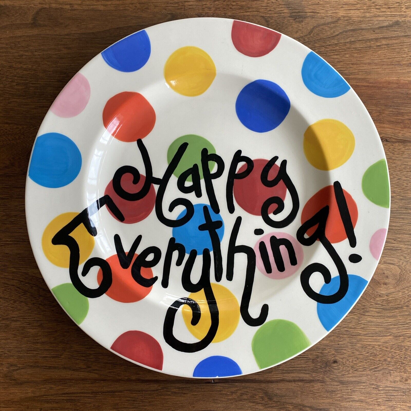 Happy Everything Coton Colors 17” Large Platter