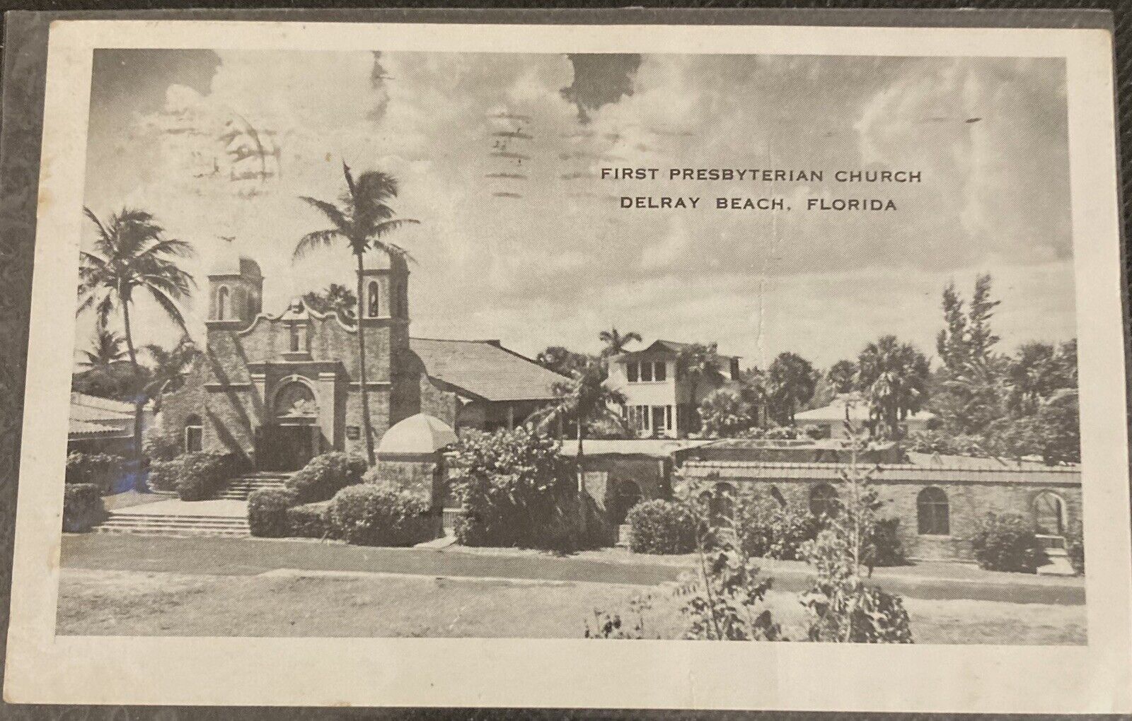 Vintage Delray Beach, FL Postcard First Presbyterian Church