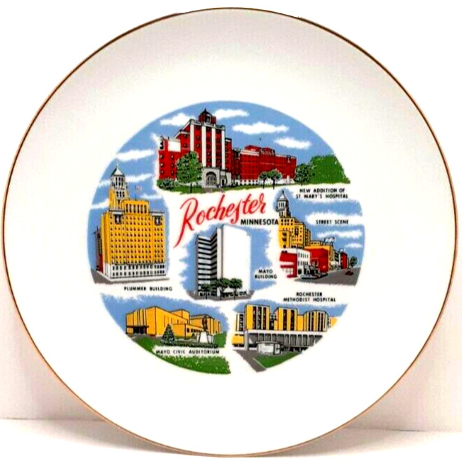 Rochester, Minnesota Souvenir Plate 8.5