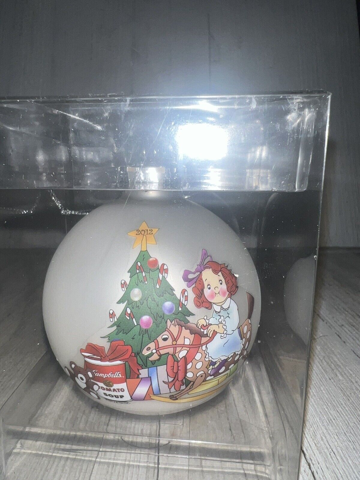 RETIRED 2012 Campbell Kids™ Ball  Christmas Ornament