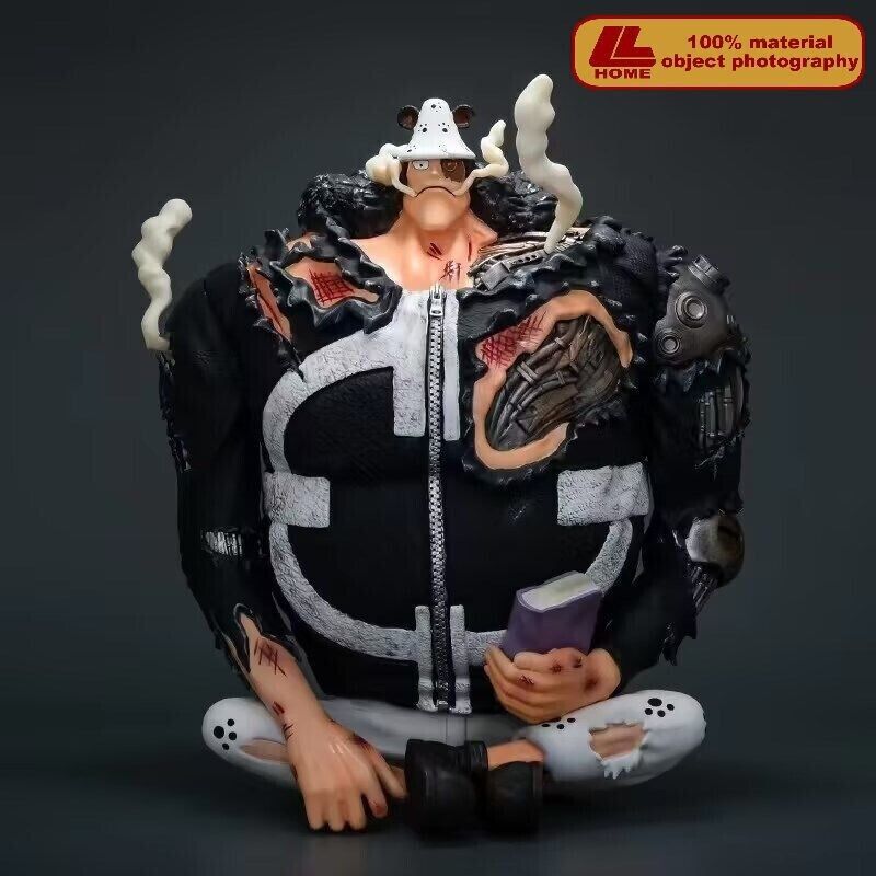 Anime OP Bartholemew Kuma Damage Sit Huge PVC Figure Statue Toy Gift Collect