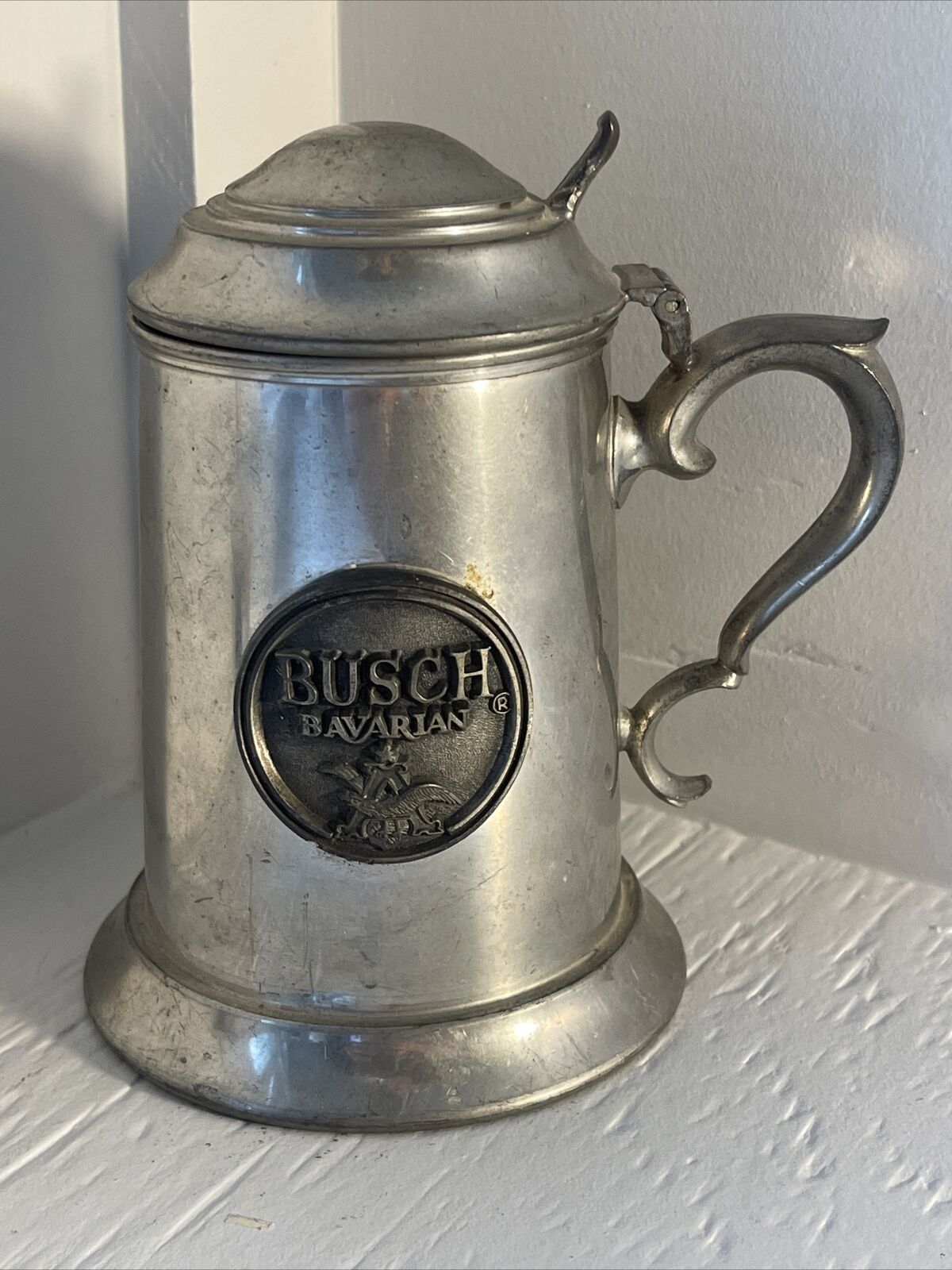 Vintage Anheuser-Busch Stein Silver Plated
