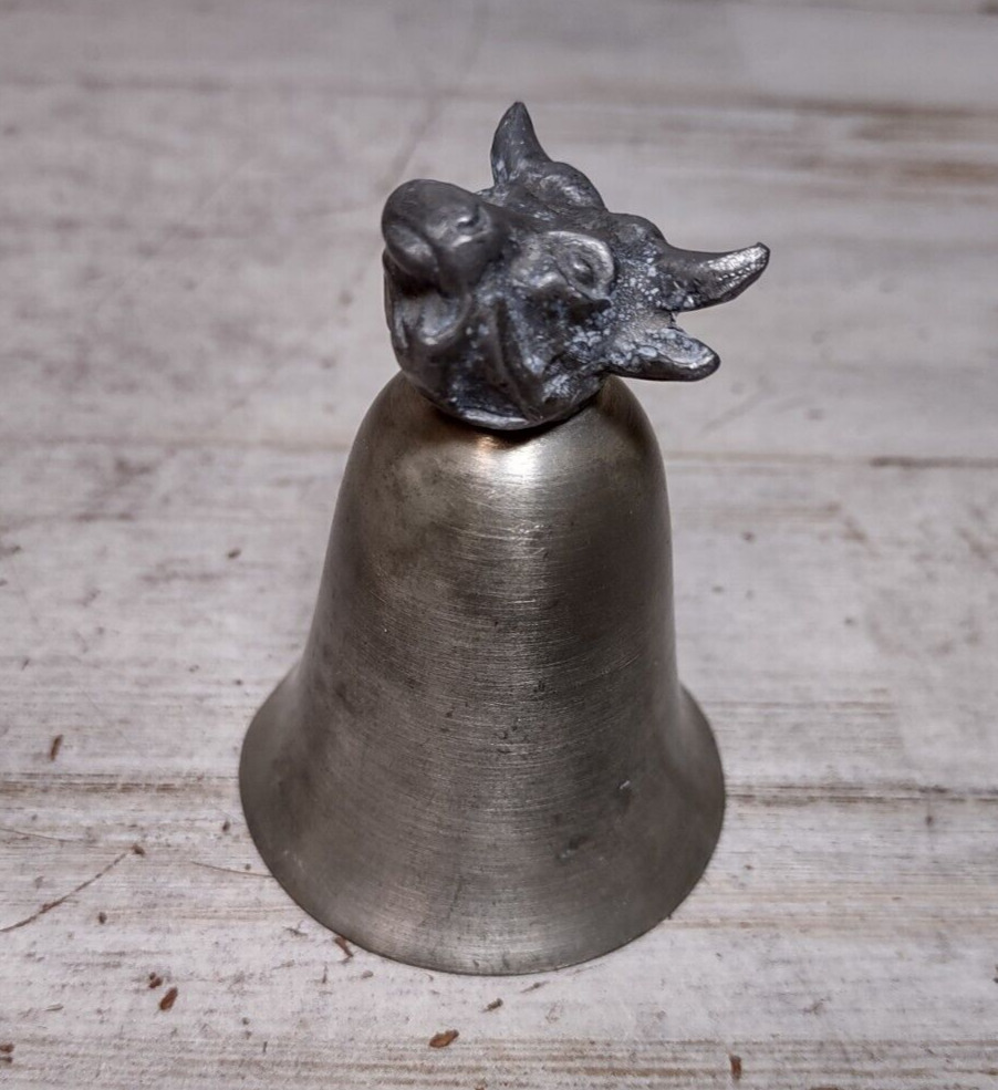 Vintage Towle Pewter Bull Steer Head Jigger Shot Glass Cup Collectible Bar 2.5\