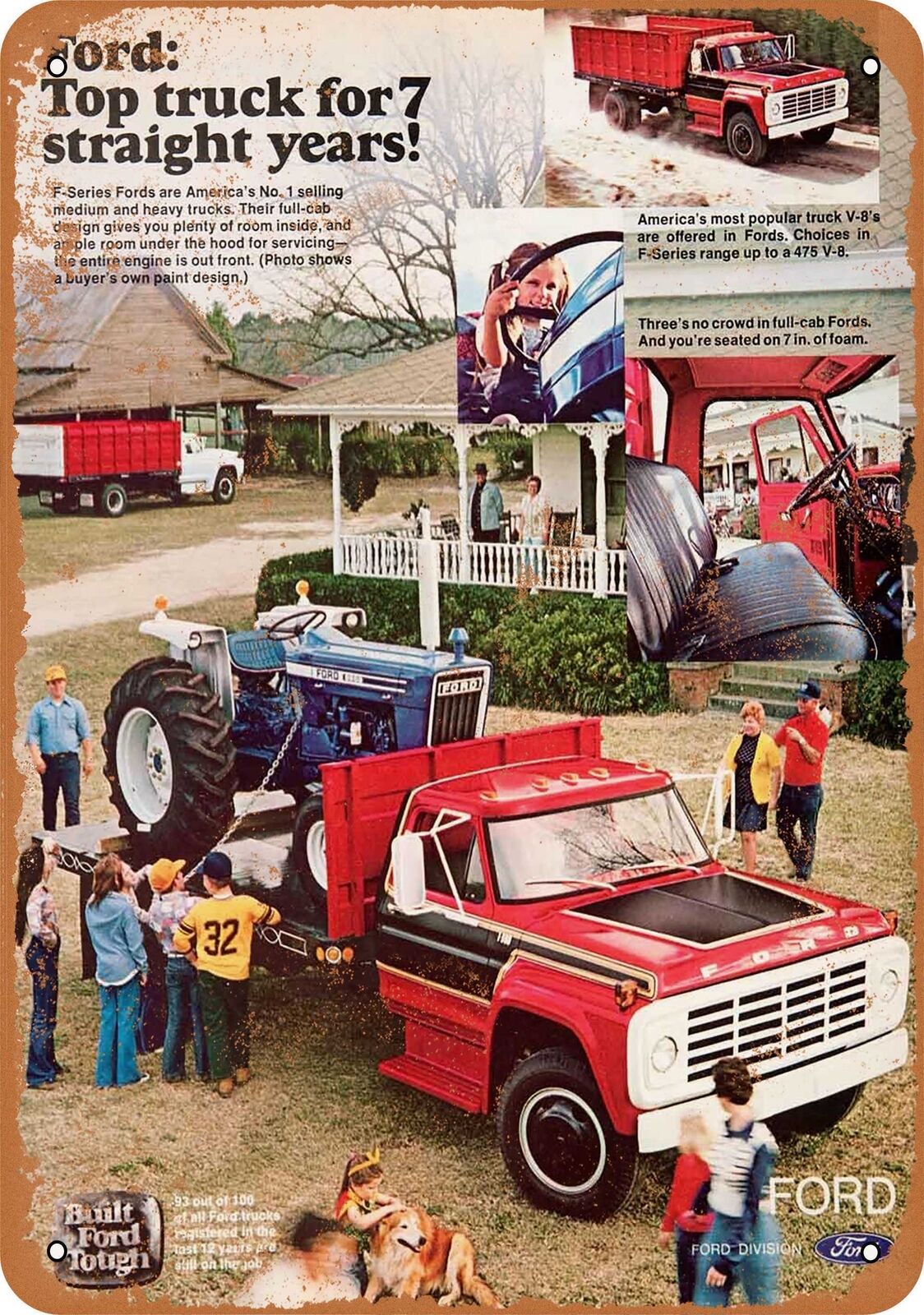 Metal Sign - 1976 Ford F-Series Trucks -- Vintage Look