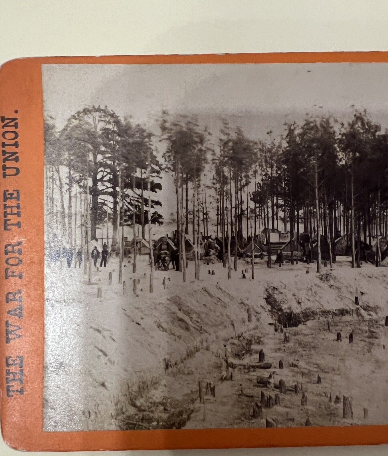 Civil War Stereoview Brady “Negro Camp, 27th Ohio Colored Troops” Photograph