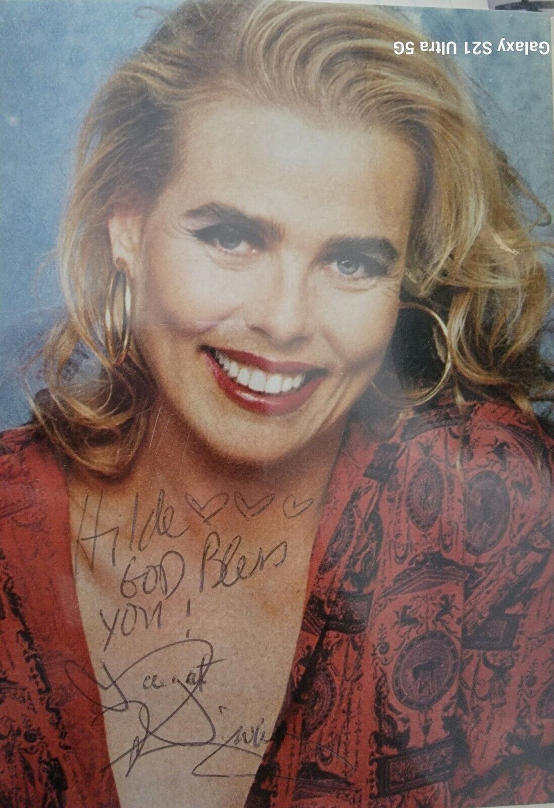 Margaux Hemingway Signed 4 By 6 To Hilde