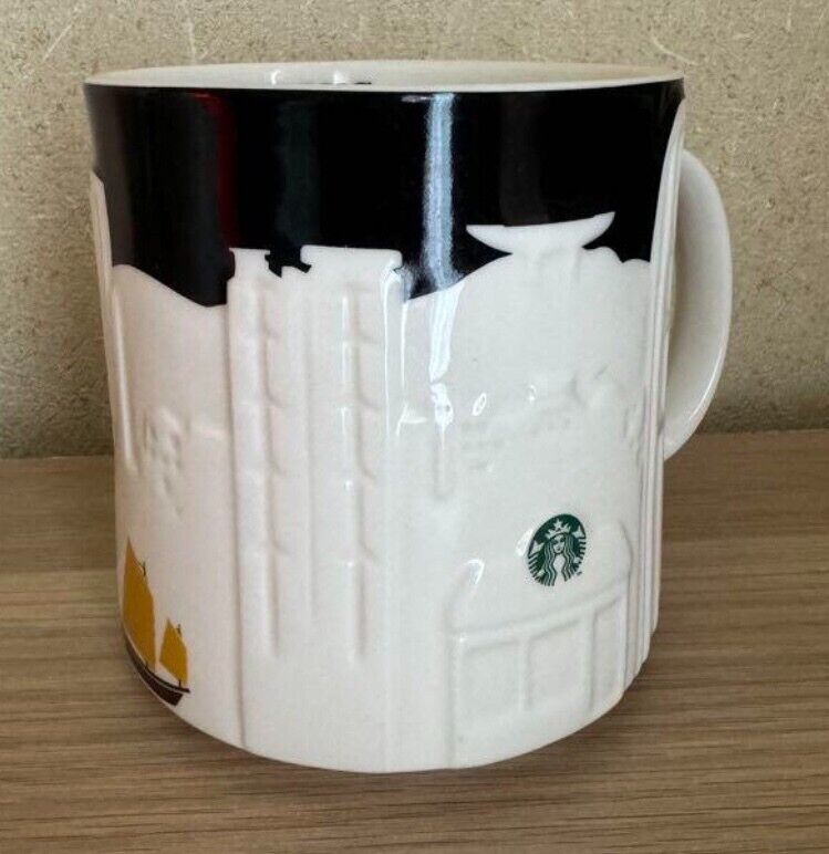 Hong Kong Starbucks coffee Mug Cup 16oz Relief Series NEW