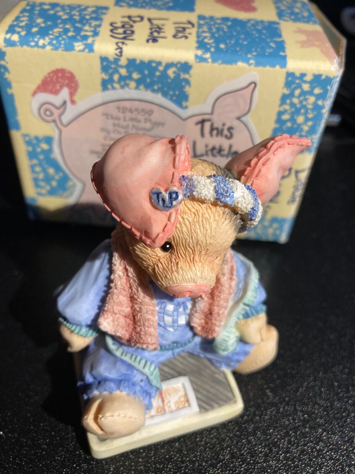 Vintage Enesco 1994 ‘This Little Piggy Had None’ 124559 Figurine NIB