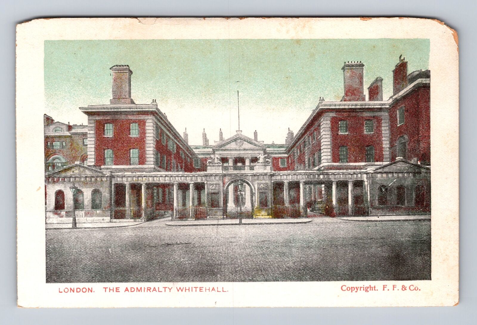 London-England, The Admiralty Whitehall, Antique, Vintage Souvenir Postcard