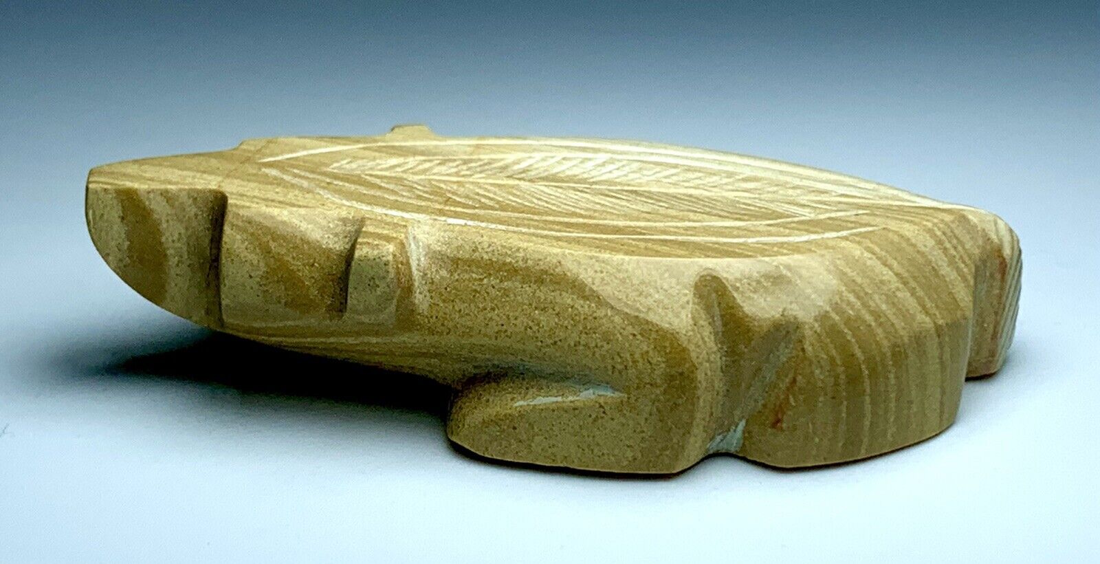 Native Zuni Carved Stone Badger Fetish By Kenny Chavez