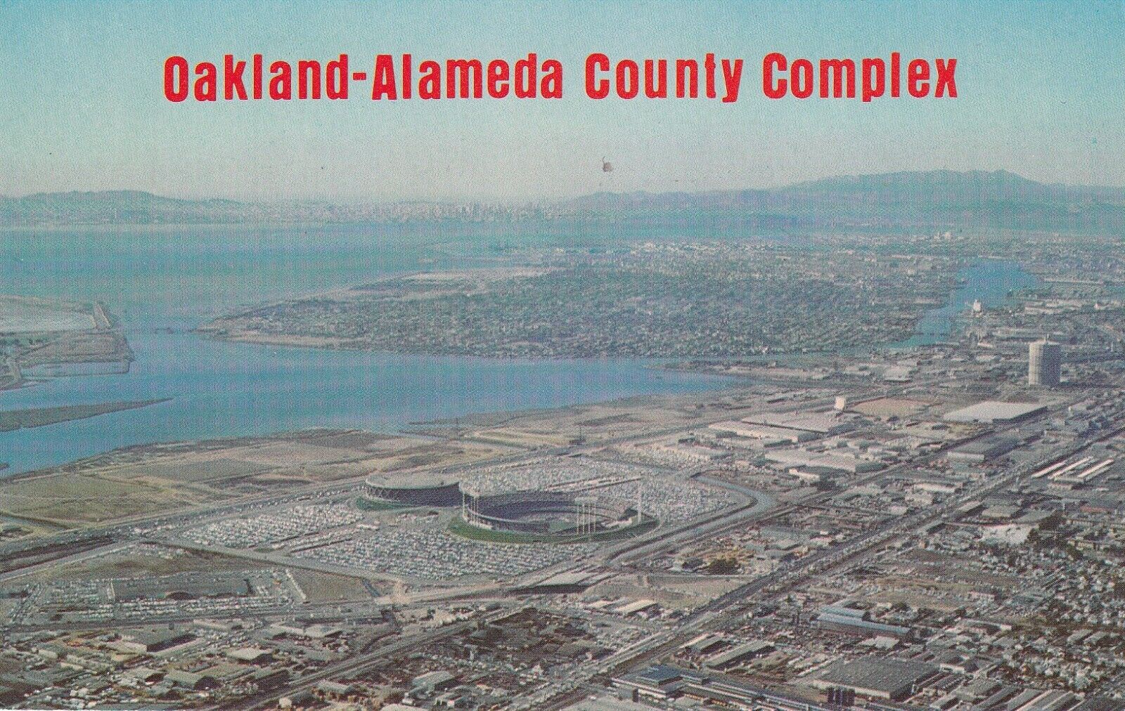 Oakland Alameda County Complex - Warriors Arena - Raiders & A's Stadium Postcard