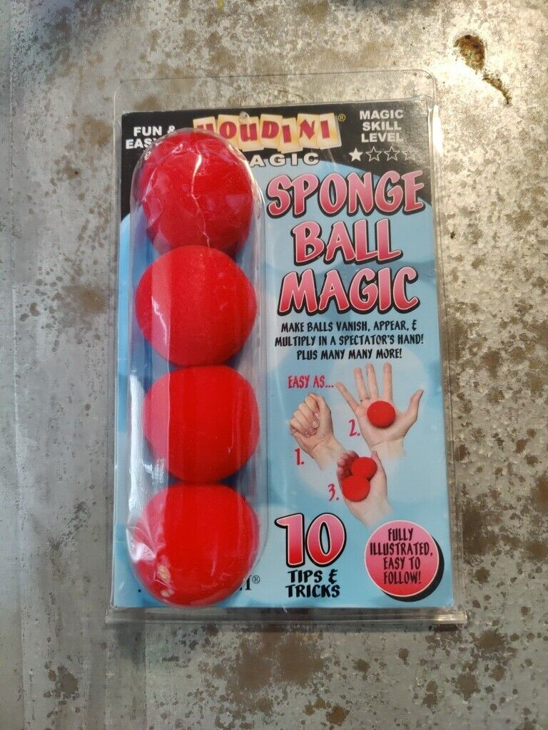 Houdini Magic Sponge Ball Magic 10 Tips & Tricks Ages 3+