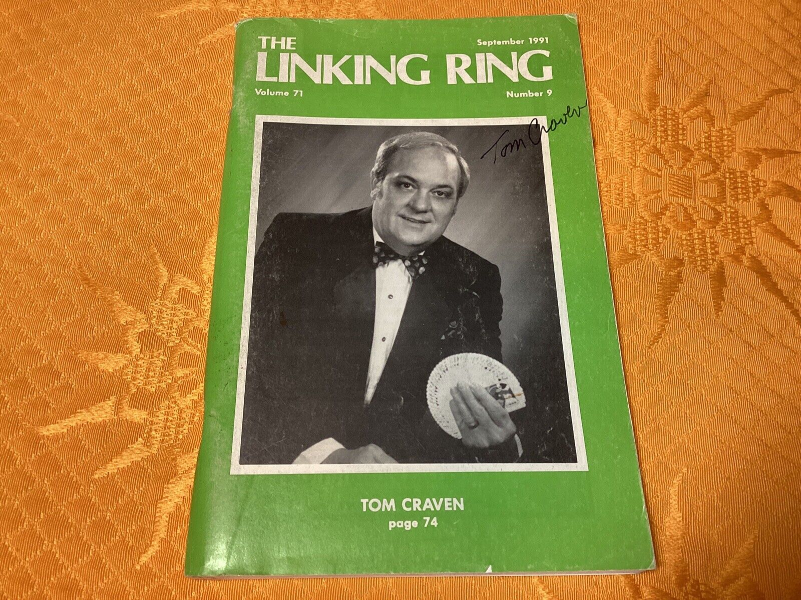The Linking Ring September 1991 Tom Craven Autographed Issue