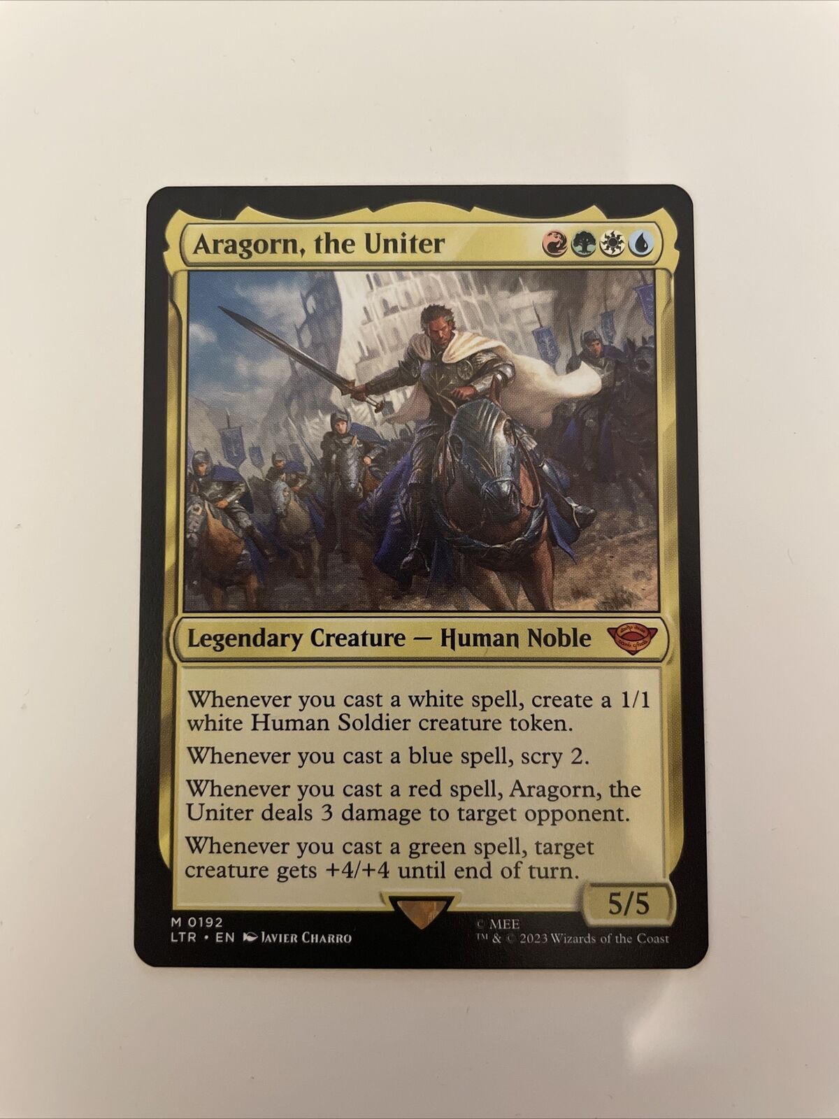 Aragorn, The Uniter - Lord of the Rings : Tales of Middle Earth - MTG - 0192