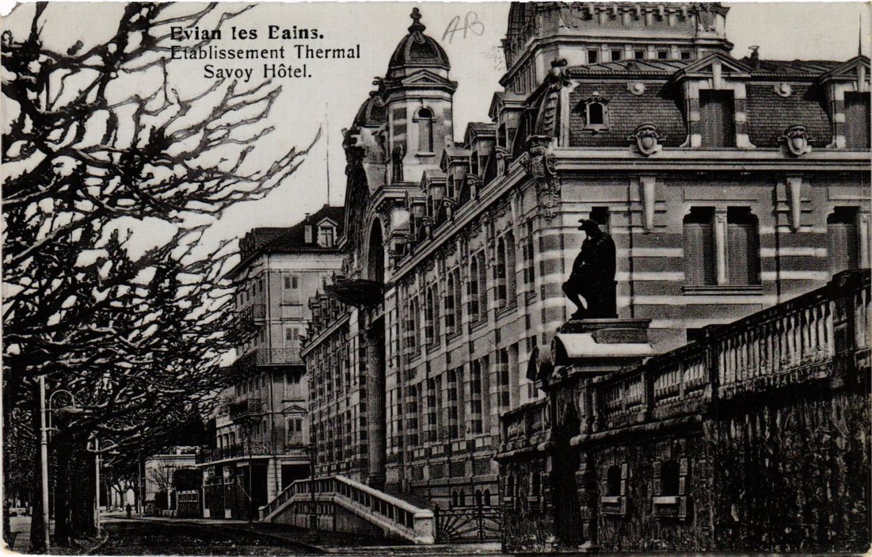 CPA EVIAN-les-BAINS Thermal Establishment-Savoy Hotel (337028)