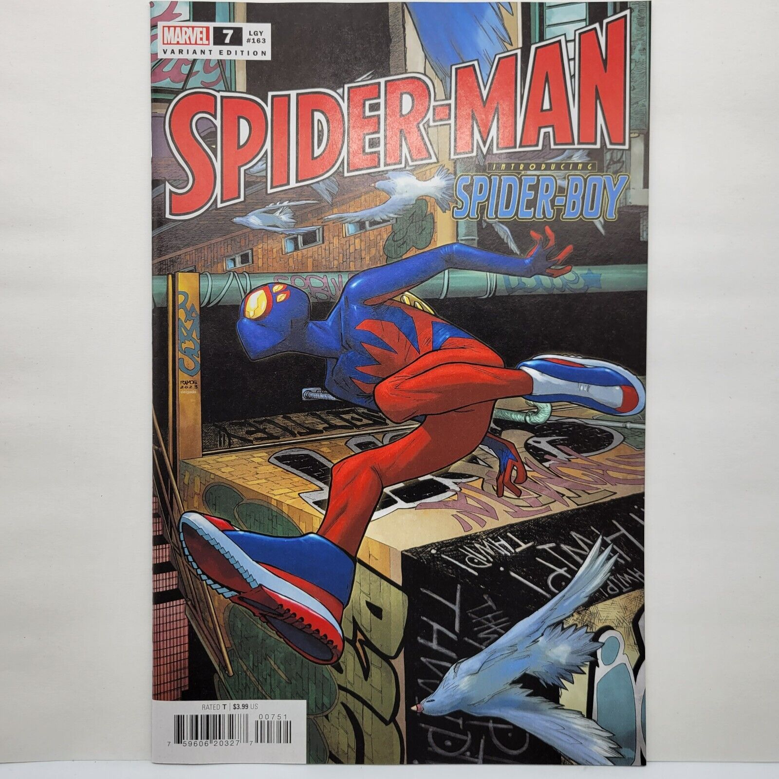 Spider-Man #7 Variant Humberto Ramos Top Secret Spoiler Cover 2023 Spider-Boy