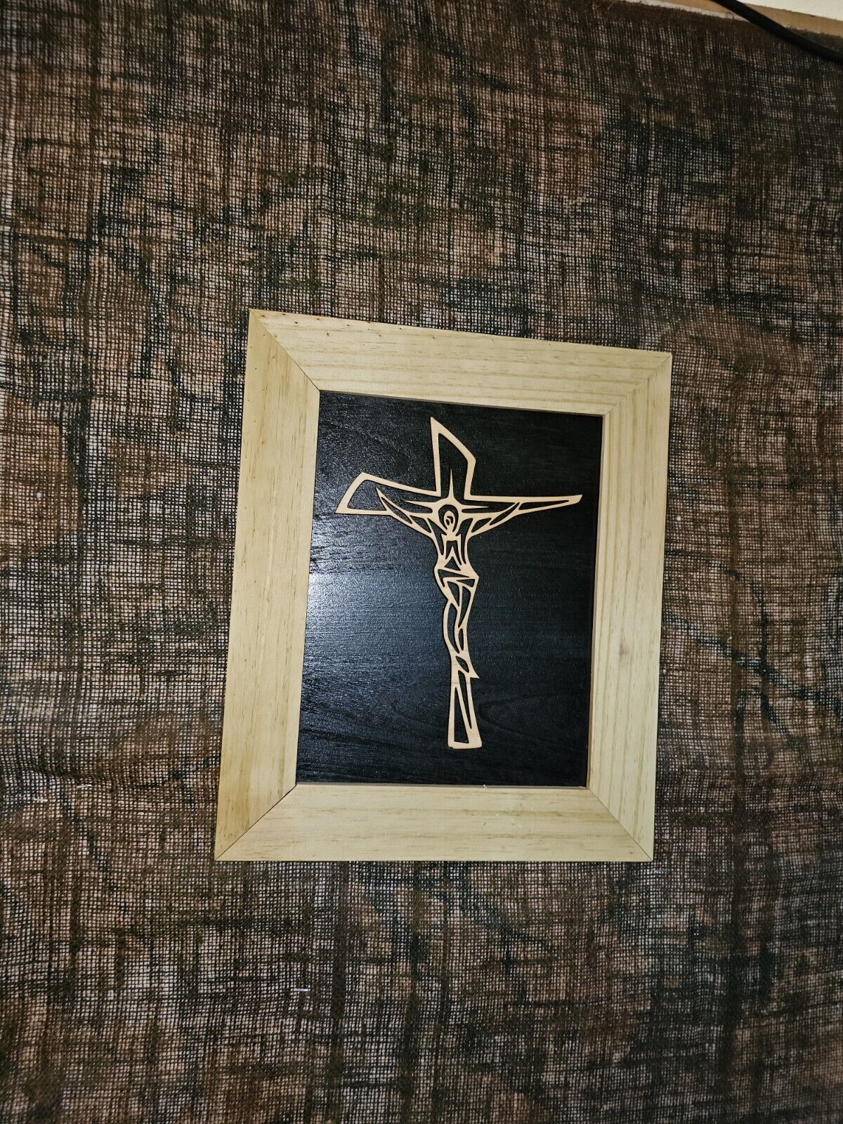 Framed Modern Cross