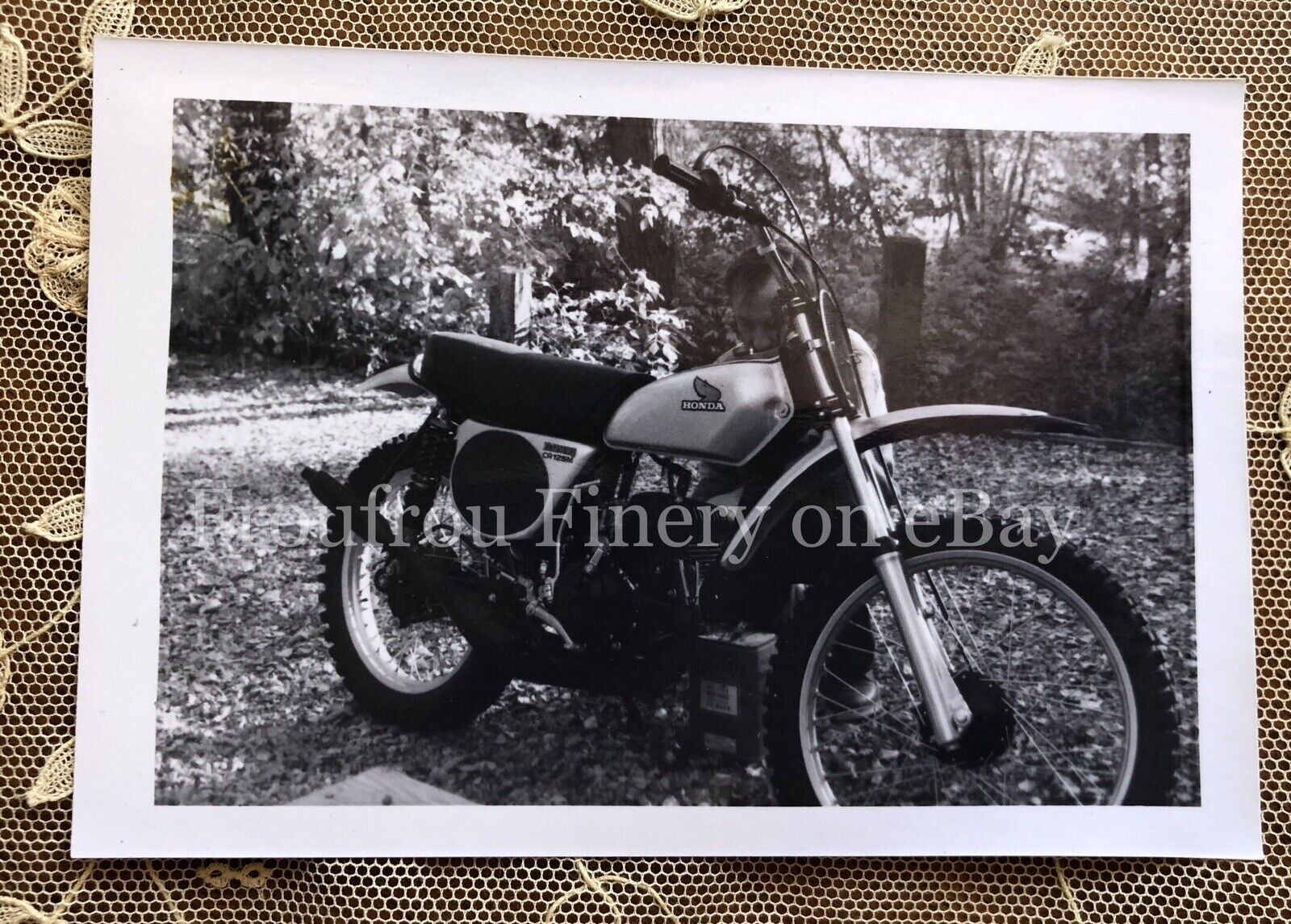 VTG 1970s Honda CR125M Elsinore Dirt Bike Motorcycle Motocross Original Photo