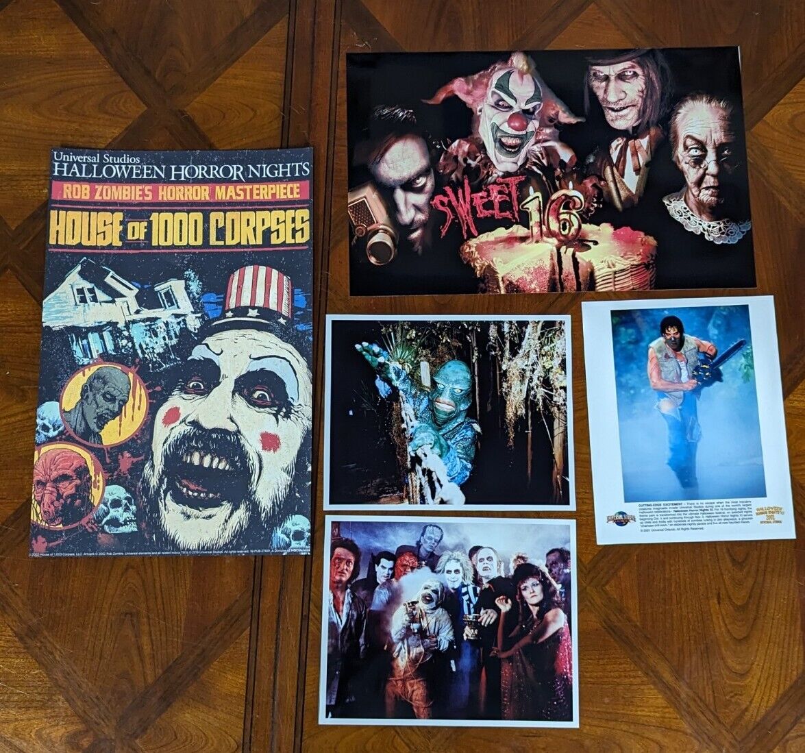 Halloween Horror Nights Press Photos (5 total) Lot N Eddie Beetlejuice Jack