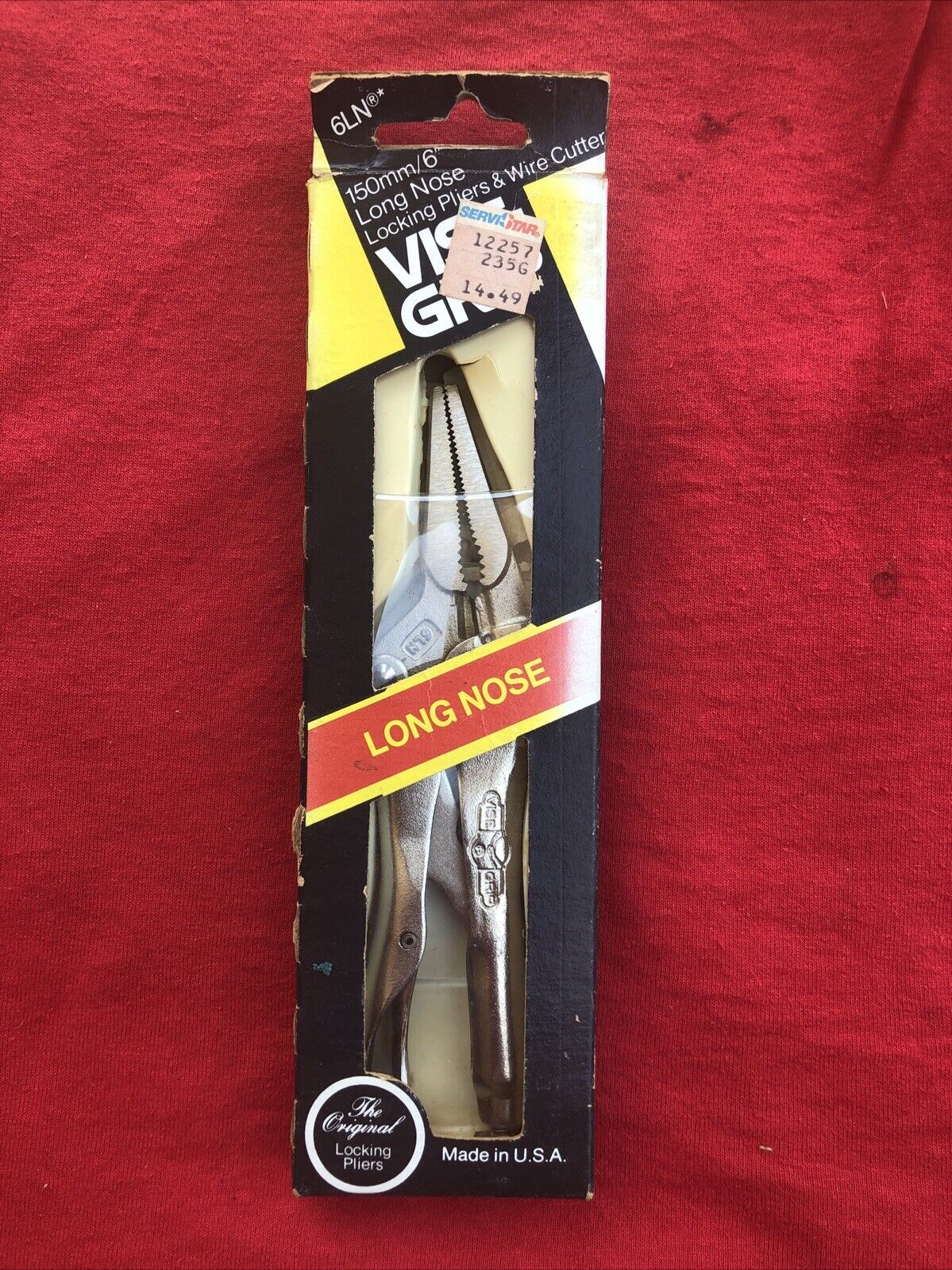Vintage Petersen Vise-Grip No. 6LN Long Nose Locking Pliers USA In Original Box