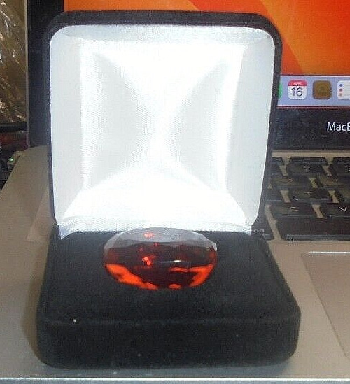Deluxe Natural Fire Opal Sparkle Cut Carat CZ Gem Gemstone Mine Specimen Ct Red