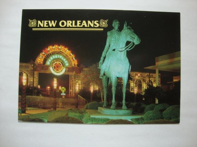 Railfans2 934) New Orleans, Louisiana, Riverwalk, Don Bernardo de Galvez Statue