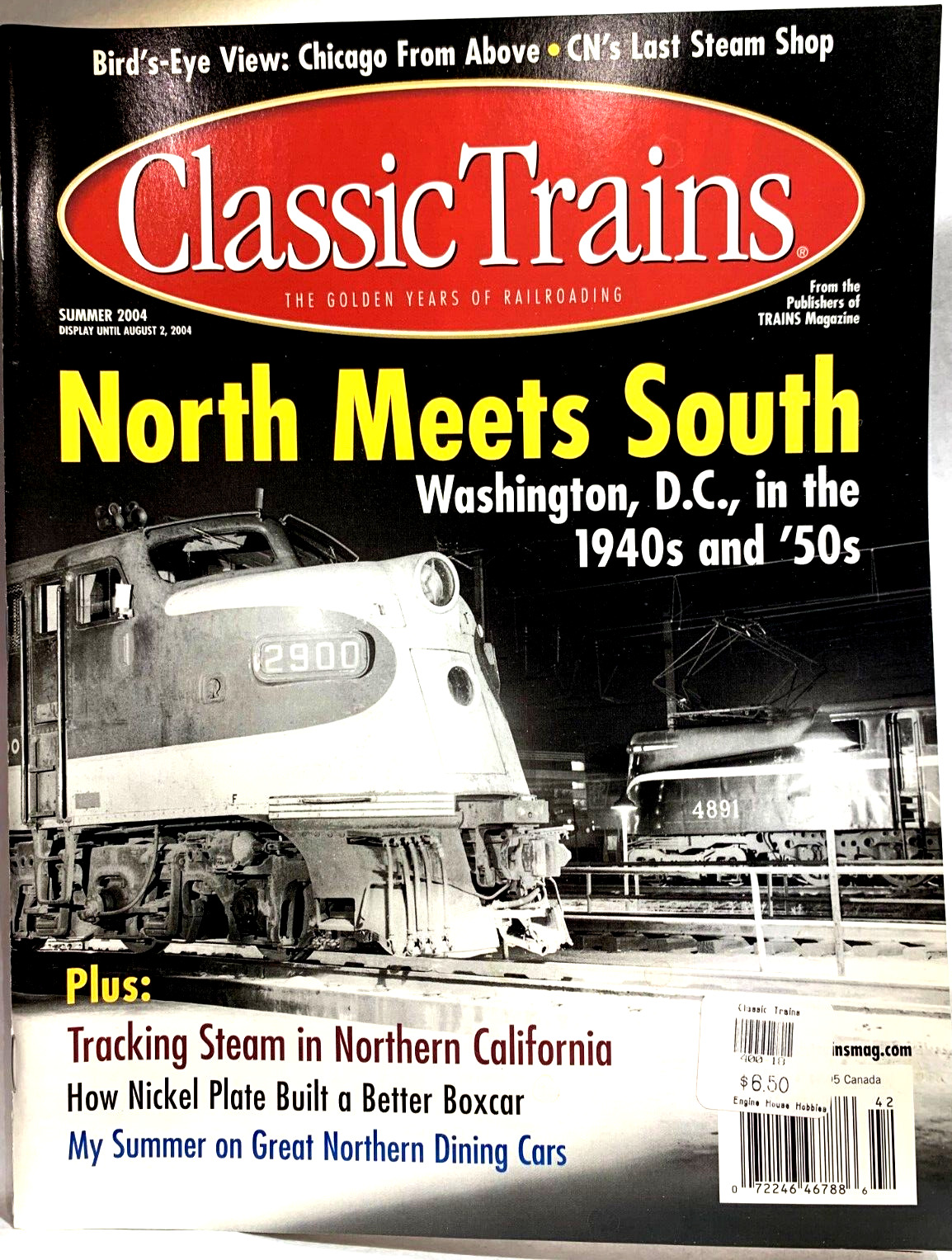 Vintage Classic Trains Magazine Sum 2004 UP Chicago Nickel Plate ERIE   RAILROAD