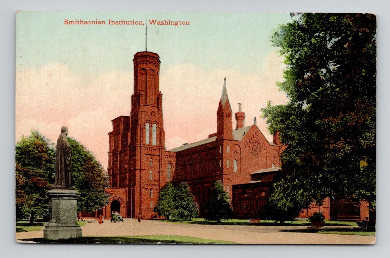 Postcard Smithsonian Institute in Washington DC, Antique N16