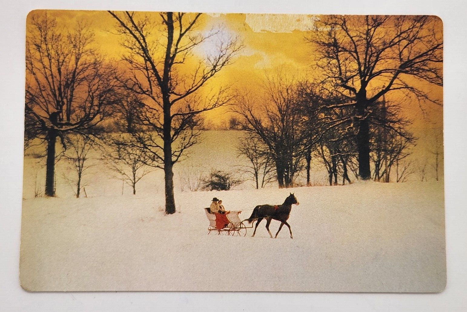 Vintage Postcard Wishing you a Christmas Filled with Beautiful Moments  1980