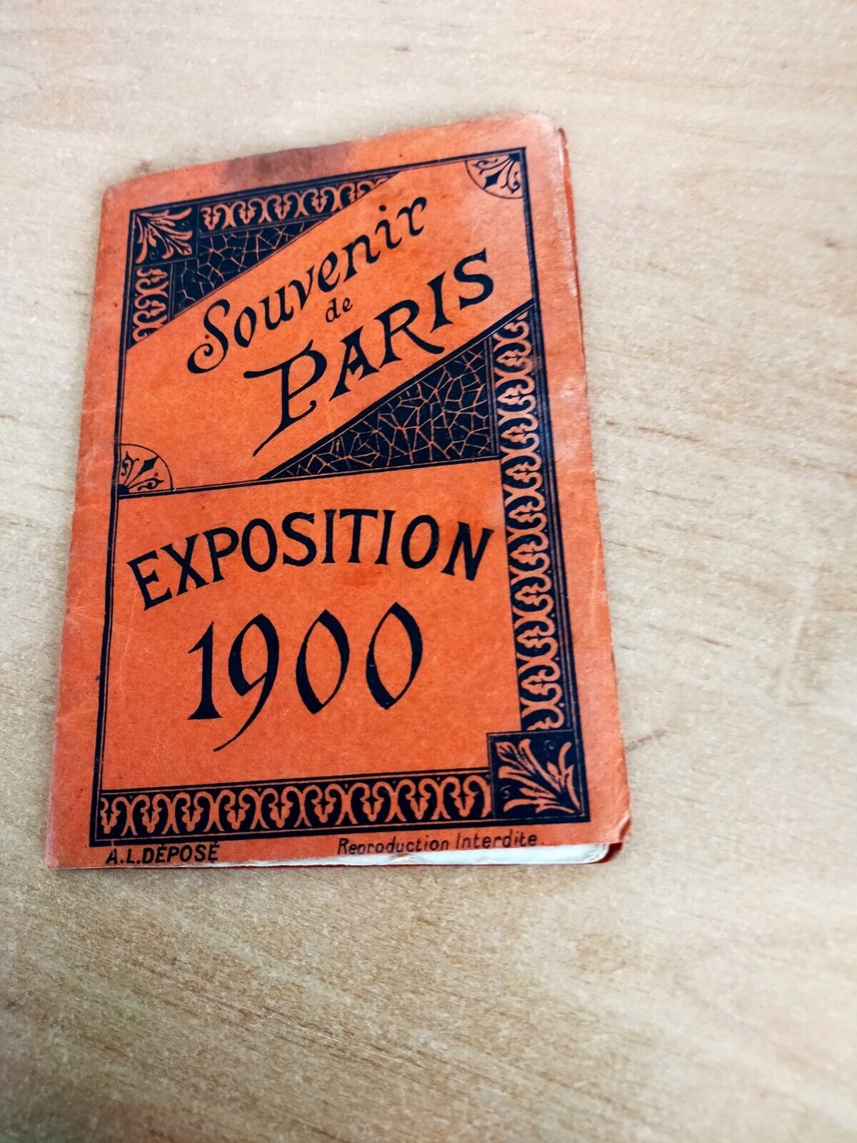 antique 18 view notebook SOUVENIR DE PARIS EXHIBITION 1900