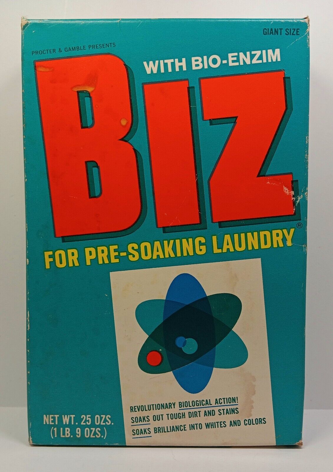 Vintage BIZ Bio Enzim Laundry Powder Proctor Gamble 1lb 9oz Sealed \
