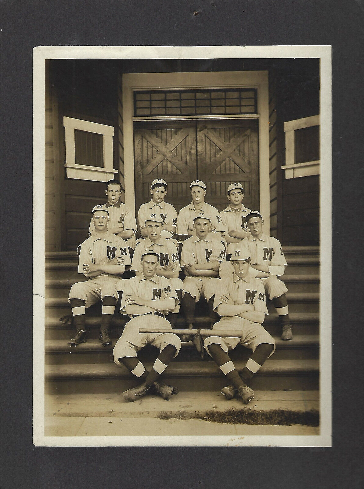 1915-16 Photo of Mendocino High School Baseball Team Calif.