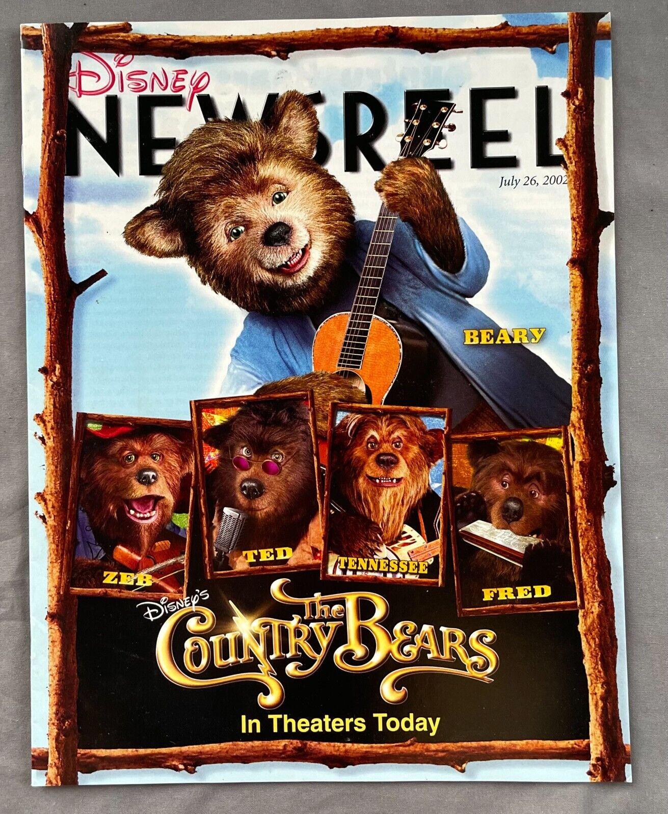 DISNEY NEWSREEL 2002 THE COUNTRY BEARS Movie Opens