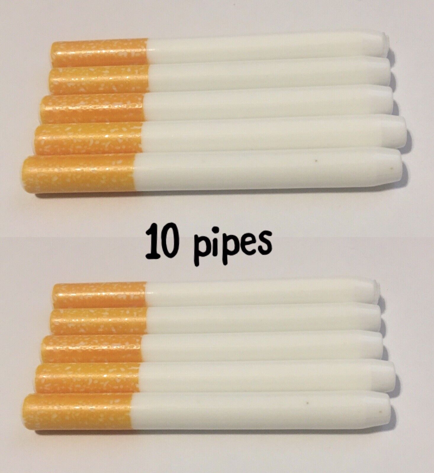 10x One Hitter Ceramic Tobacco Glass Pipe / Cigarette Holder