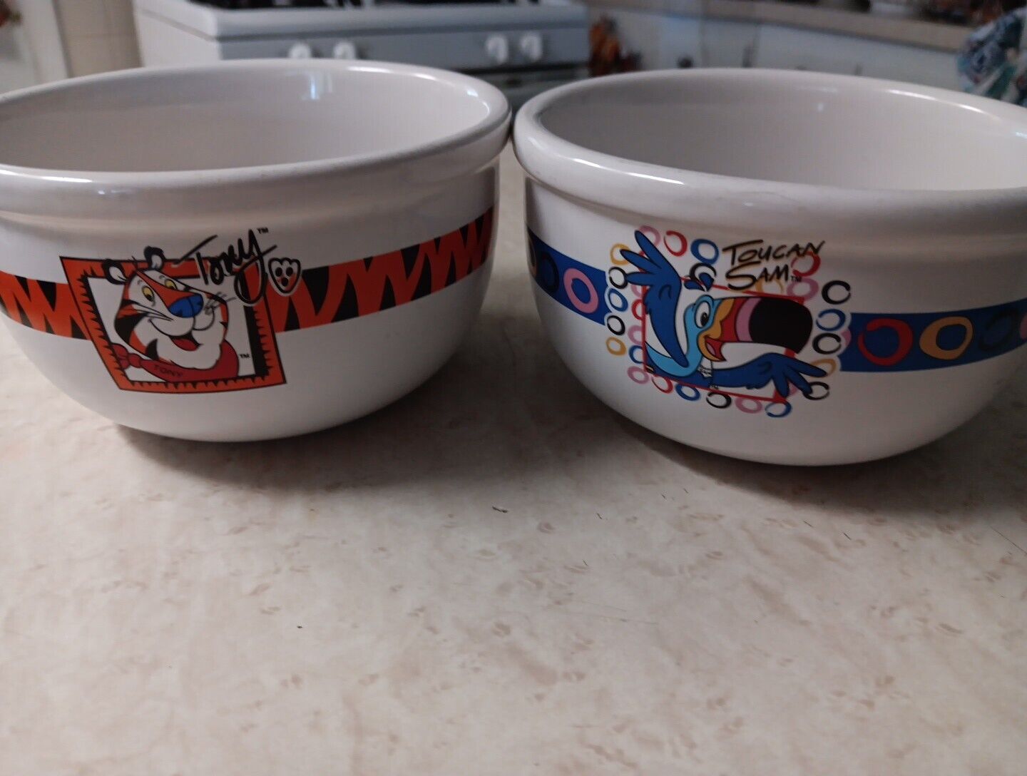 Tony Tiger And Toucan Sam Cereal Bowls