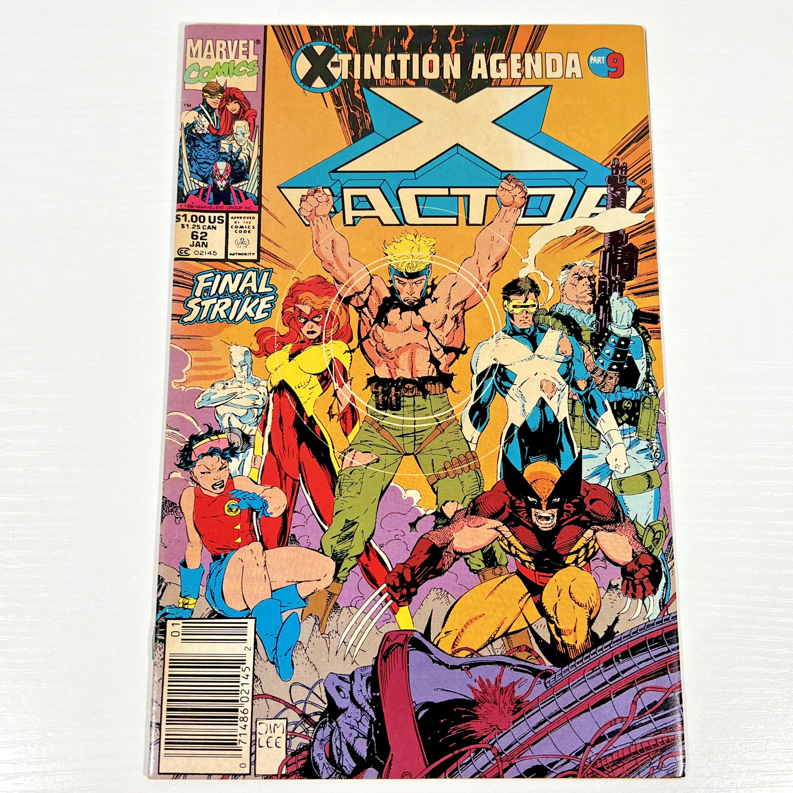 X-Factor #62 X-Tinction Agenda Part 9 from 1991 Jim Lee Marvel Comics VG/F