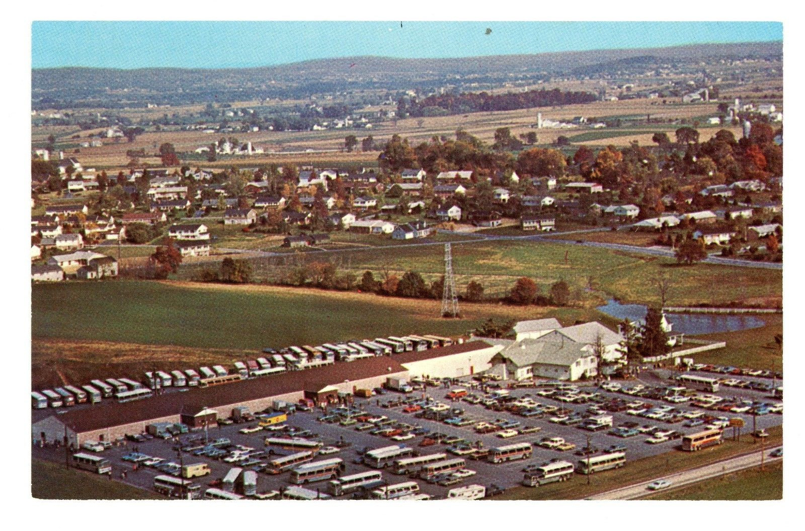 Meadowbrook Farmers Market Lancaster Pennsylvania Dutch Country Vintage Postcard