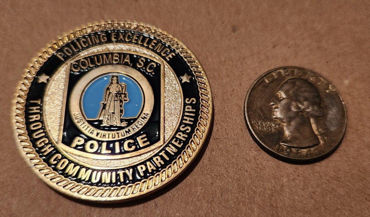 Columbia South Carolina SC Police Department Challenge Coin