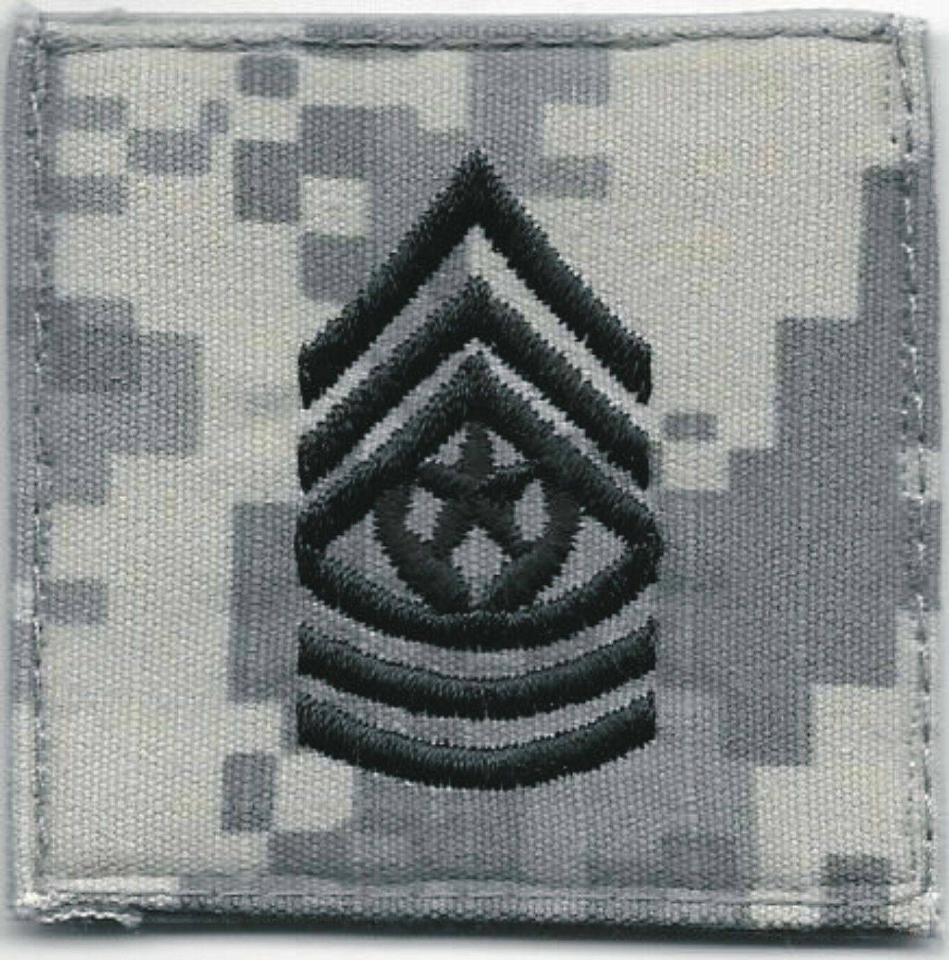 ACU E-9 E9 CSM Command Sergeant Major Rank Patch Fits For VELCRO® BRAND Loop Fas