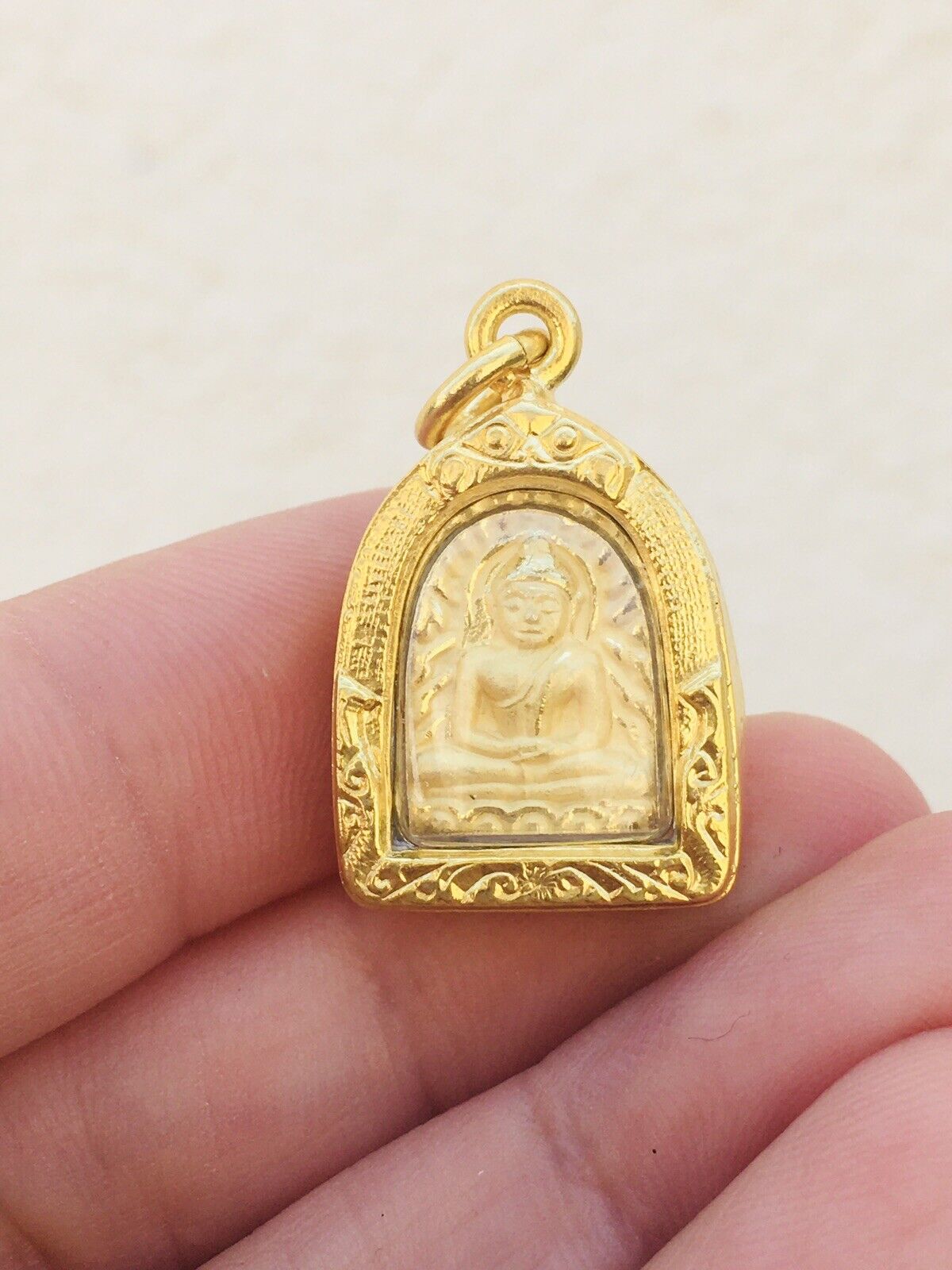 Mini Lp Chumkor Thai Amulet  Talisman Success Charm Luck Protection Vol. 09