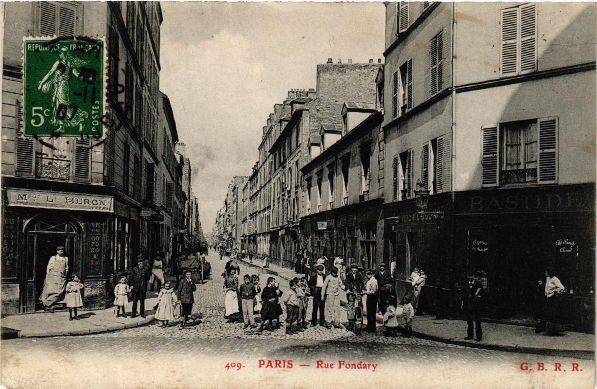 CPA PARIS (15th) Rue Fondary. (536913)